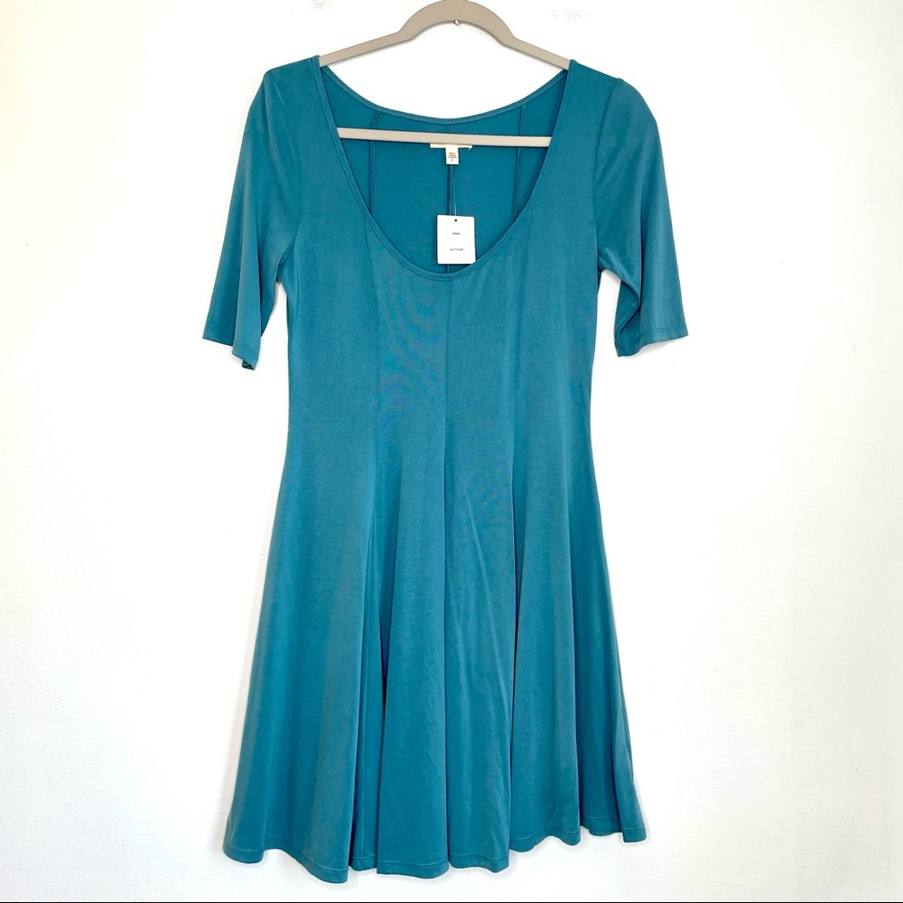Urban Outfitters Silence + Noise Women’s Fit & Flare Midi Dress Medium Teal